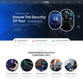 Atek - IT Solution & Technology Html Template - Home Beach