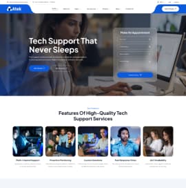 Atek - IT Solution & Technology Html Template - Home Startup Tech Agency