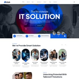 Atek - IT Solution & Technology Html Template - Home IT Solution