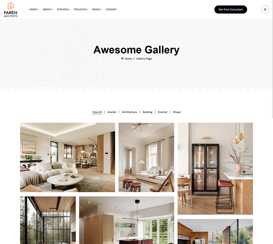 Faren - Architecture & Interior Design Template