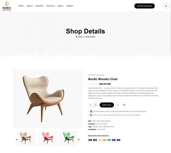 Faren - Architecture & Interior Design Template