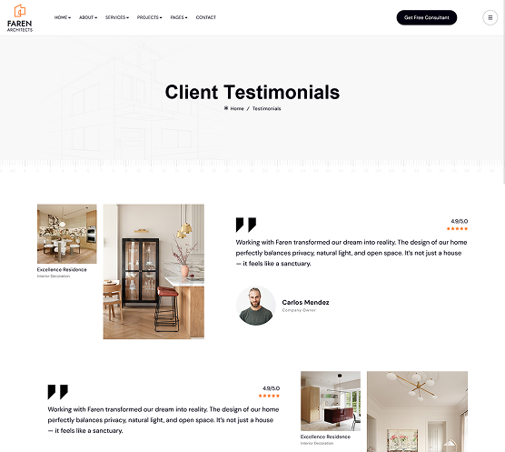 Faren - Architecture & Interior Design Template