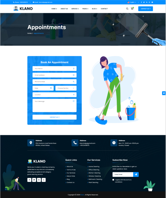 View Appointments Html Klano - Health & Medical HTML Template